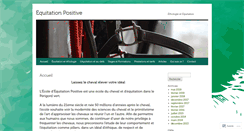 Desktop Screenshot of equitation-positive.net